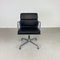 Schwarzer Soft Pad Group Stuhl aus Leder von Herman Miller für Eames, 1960er 3
