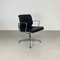 Black Leather Soft Pad Group Chair by Herman Miller for Eames, 1960s, Image 1