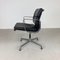 Sedia imbottita in pelle nera di Herman Miller per Eames, anni '60, Immagine 2