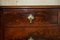 Antique Victorian Flamed Mahogany Chest of Drawers with Porcelain Castors, 1860 5