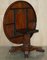 Victorian Pollard Oak Hand Carved Centre Occasional Table, 1840s, Image 10