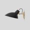 VV Cinquanta Black Wall Lamp in Brass by Vittoriano Viganò for Astap 2