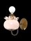 Pink Murano Glass and Brass Sconces in the style of Archimede Seguso, 1940s, Set of 2 17