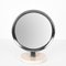 Mid-Century Italian Round White Carrara Marble and Steel Dressing Mirror, 1960s, Image 12