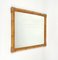 Miroir Mural Rectangulaire Mid-Century en Bambou et Rotin, Italie, 1970s 4