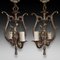 Gilt Metal Chandeliers, 1920s, Set of 2 1