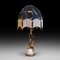 Lámpara de mesa vintage de metal dorado, años 20, Imagen 1