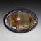 Oval Mirror with Japanned Decoration 1