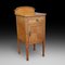 Sheraton Revival Satinwood Bow Fronted Bedside Cabinet 1