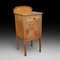 Sheraton Revival Satinwood Bow Fronted Bedside Cabinet, Image 1