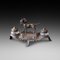 Spelter Ink Stand Centred with Dog, 1890s 1