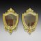 Mid-19th Century Gilt and Gesso Girandole Mirrors, Set of 2 1