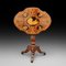 19th Century Black Forest Linden and Marquetry Inlaid Occasional Table 1