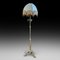 Arts & Crafts Brass Adjustable Standard Oil-Lamp, 1890s 1