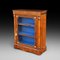 Victorian Burr Walnut Glazed Pier Cabinet 1