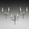 Edwardian Adam Brass Wall Lights, Set of 3 1