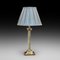 Edwardian Brass Corinthian Column Table Lamp 1