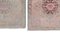Square Pink Distressed Oushak Rugs, Set of 2 6