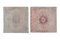 Square Pink Distressed Oushak Rugs, Set of 2 2