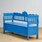 Vintage Blue Pine Bench, 1925 2