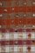 Vintage Striped Red Shaggy Tulu Rug, Image 7