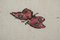 Vintage Aubusson Butterfly Pattern Kilim Rug 9