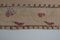 Vintage Floral Aubusson Handmade Kilim Runner Rug, Image 10