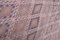 Türkischer handgewebter klassischer Kelim Teppich in Pastell mit Rautenmuster 8
