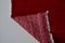Purpurroter handgewebter anatolischer Teppich aus Wolle 10