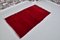 Purpurroter handgewebter anatolischer Teppich aus Wolle 4