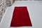Purpurroter handgewebter anatolischer Teppich aus Wolle 3