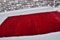 Crimson Red Wool Hand Woven Anatolian Area Rug 8