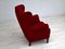 Vintage Mahogany & Wool Armchair, 1950s 11