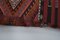 Vintage Kars Kelim Teppich mit pastellfarbenem Wollbezug 12