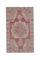 Mid-Century Flachgewebe Überfärbter Orientalischer Oushak Teppich, Türkei 1