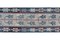 Turkish Pink and Blue Organic Wool Kilim Runner Rug, Image 6