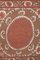 Neutraler roter Suzani Wandteppich, 1970er 7