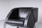 Postmodern Black and Chrome Leather Easy Chair by Young, 1980s 8