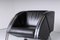 Postmodern Black and Chrome Leather Easy Chair by Young, 1980s, Image 8