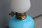 Lampe de Bureau en Verre de Murano Bleu de Seguso, 1950s 7