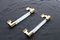 Murano Glass and Brass Handles from Venini, 1940s, Set of 2, Image 2