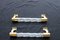 Murano Glass and Brass Handles from Venini, 1940s, Set of 2 1