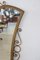 Vintage Gilded Iron Wall Mirror, 1950s 5