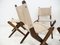Stained Beech Folding Chairs with Canvas Seat & Backrest from Sorø Stolefabrik, 1960s, Set of 6 6