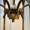 Mid-Century Modern Italian Solid Brass Chandelier by Oscar Torlasco, 1950s, Image 6