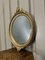 Gold Gilded Oval Mirrors, Set of 2 4