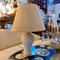 Brass and Porcelain Italian Table Lamp attributed to Tommaso Barbi, 1980s 4