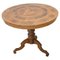 Antique Walnut Inlay Center Table, 1850s, Image 1
