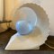 Modernist Italian Hvidt Ceramic Wave Table Lamp, 1970s, Image 6
