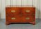 Vintage Burr Yew Wood Military Campaign Chest of Drawers by Harrods for Kennedy 1